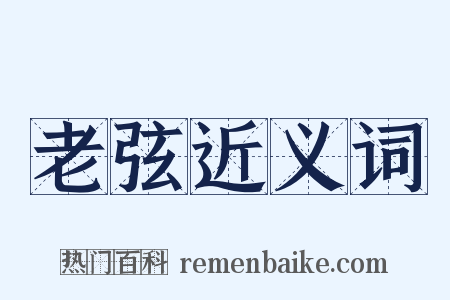 老弦近义词是什么意思的图片